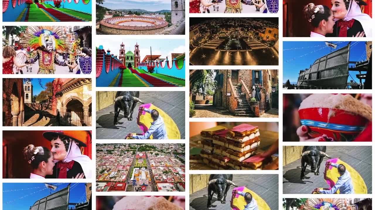 Collage de destinos de México